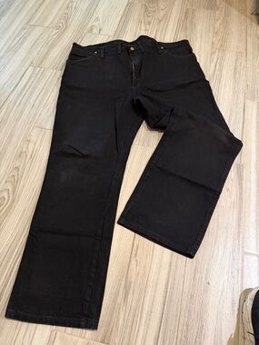 Wrangler Men's Black Bootcut Jeans - Classic